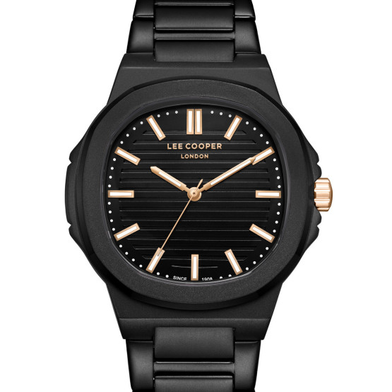 Годинник чоловічий Lee Cooper Brand Black наручний годинник Lee Cooper #7263