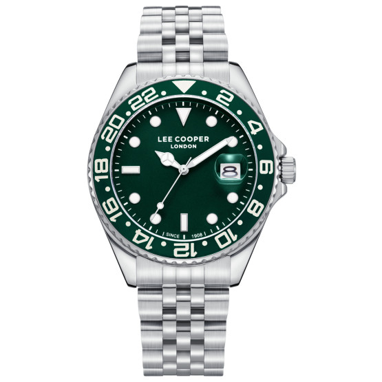 Годинник чоловічий Lee Cooper Daytona Green наручний годинник Lee Cooper #9656