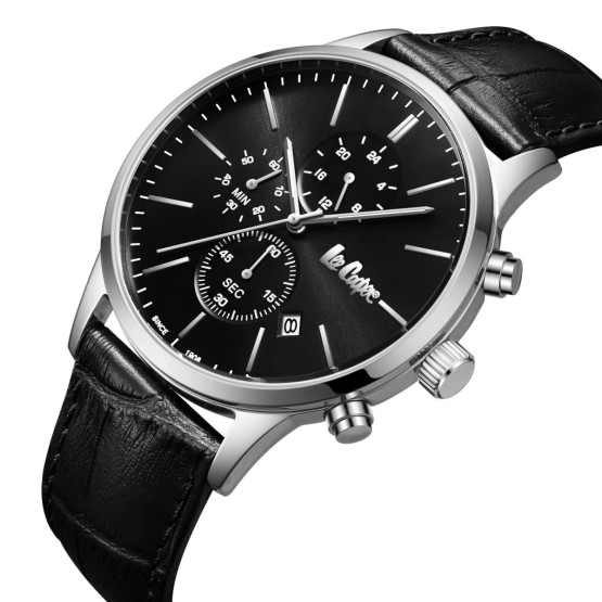 Годинник чоловічий Lee Cooper Leather Black наручний годинник Lee Cooper