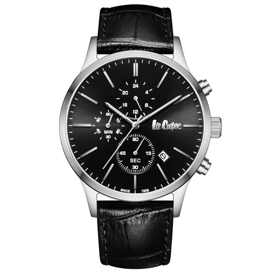Годинник чоловічий Lee Cooper Leather Black наручний годинник Lee Cooper #9664
