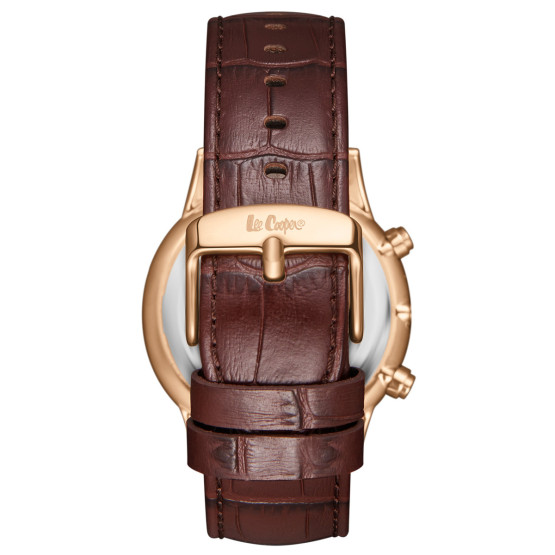 Годинник чоловічий Lee Cooper Leather Gold наручний годинник Lee Cooper #9669