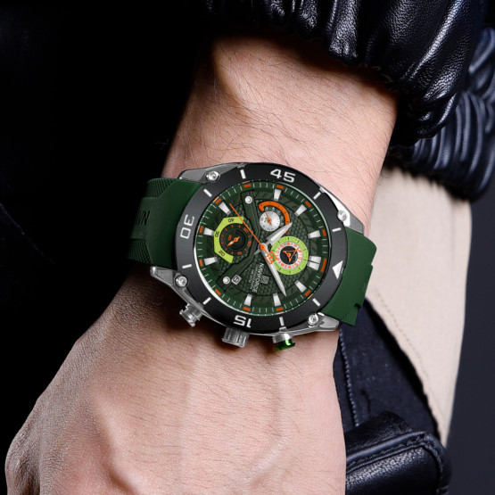 Годинник чоловічий Naviforce Faster класичний стрілковий наручний годинник з секундоміром #10945