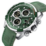 годинник чоловічий naviforce fly armygreen наручний годинник naviforce