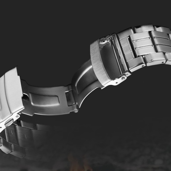 Годинник чоловічий Naviforce Fly Steel підсвітка секундомір будильник #10819