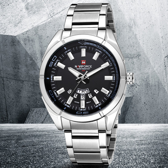 Годинник чоловічий Naviforce Rocket BlackDial наручний годинник Naviforce #9401