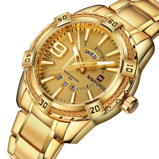 Годинник чоловічий Naviforce Yacht Gold наручний годинник Naviforce