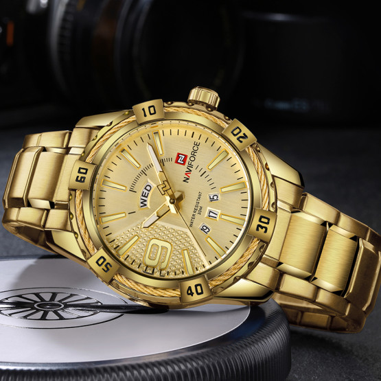 Годинник чоловічий Naviforce Yacht Gold наручний годинник Naviforce #9389