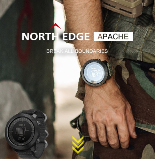 Годинник чоловічий North Edge Apache 5BAR наручний годинник North Edge #1645