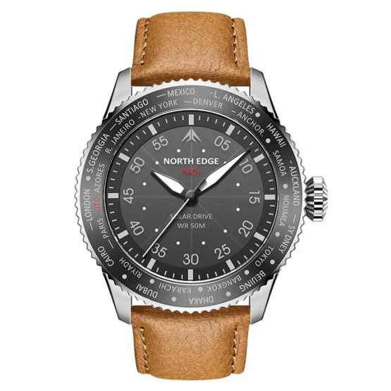 Годинник чоловічий North Edge Mach Brown наручний годинник North Edge #7526