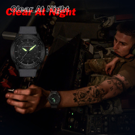 Годинник чоловічий North Edge Mach наручний годинник North Edge #5644