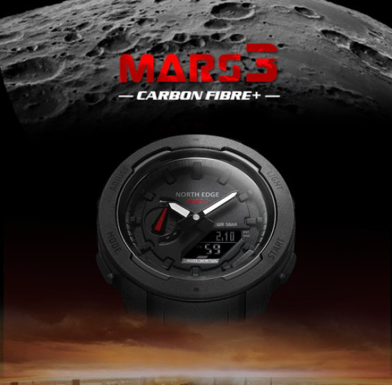 Годинник чоловічий North Edge Profi Mars3 наручний годинник North Edge #3618