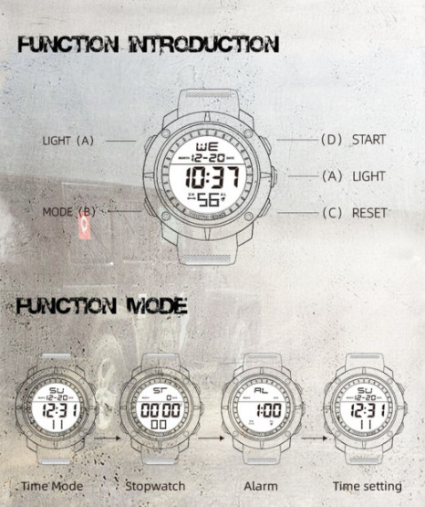 Годинник чоловічий North Edge Tank 5BAR наручний годинник North Edge #2793