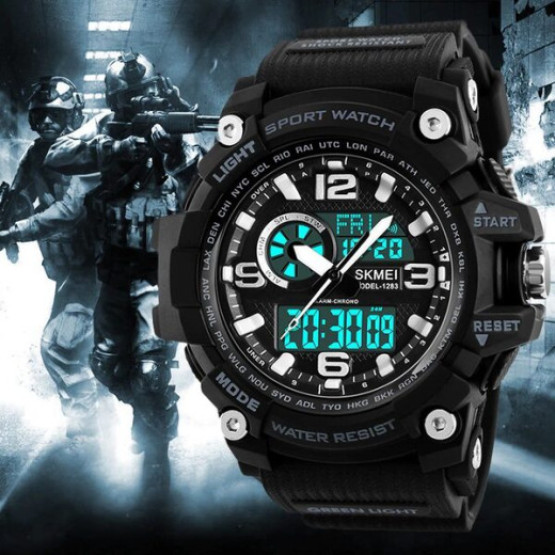 Годинник чоловічий Skmei Disel Black наручний годинник Skmei #2346