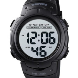годинник чоловічий skmei neon 10 bar black наручний годинник skmei