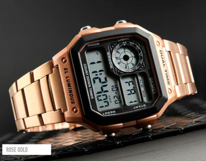 Годинник чоловічий Skmei Ripple RoseGold 1335 наручний годинник Skmei #8384