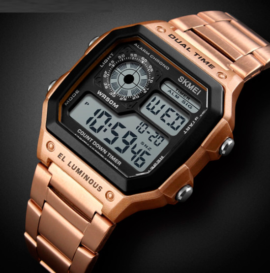 Годинник чоловічий Skmei Ripple RoseGold 1335 наручний годинник Skmei #8385