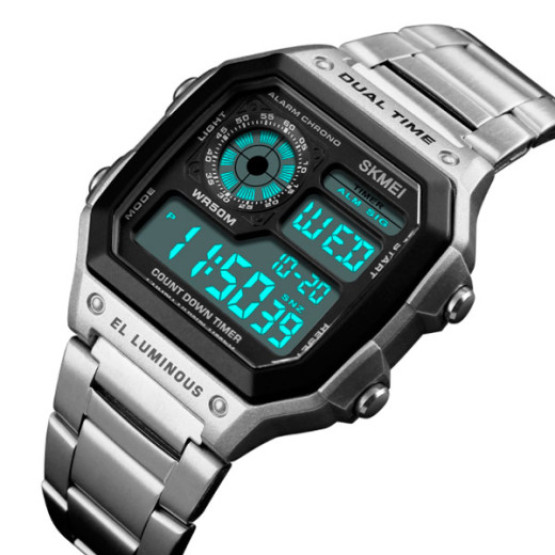Годинник чоловічий Skmei Ripple Silver 1335S наручний годинник Skmei