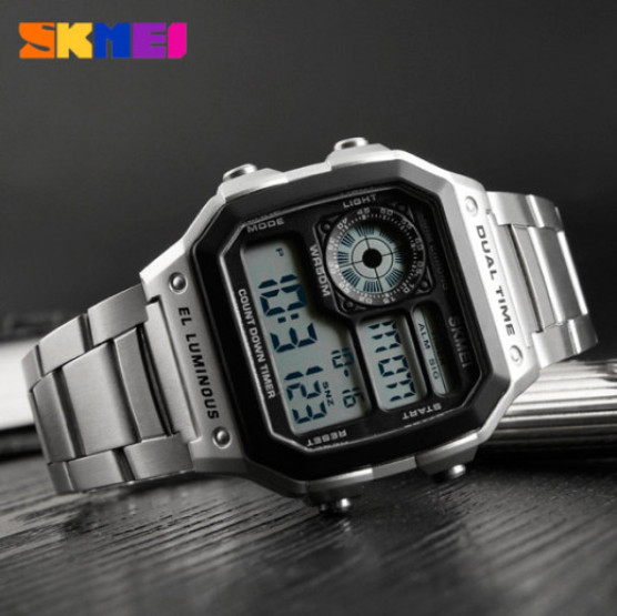 Годинник чоловічий Skmei Ripple Silver 1335S наручний годинник Skmei #1054