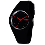 годинник чоловічий skmei rubber black ii 9068 наручний годинник skmei