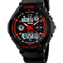 Купити годинник чоловічий skmei s-shock red 0931r наручний годинник skmei недорого