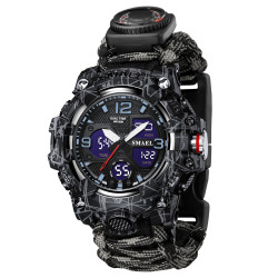 годинник чоловічий smael grey compass наручний годинник smael