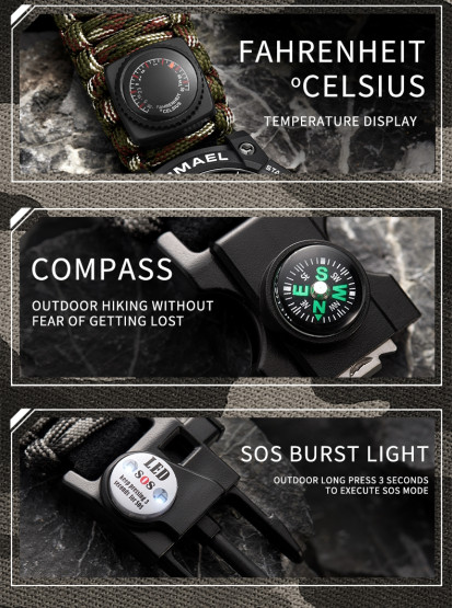 Годинник чоловічий Smael Grey Compass наручний годинник Smael #7332