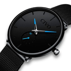 годинник чоловічий civo tower black наручний годинник civo