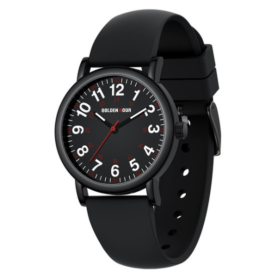 Годинник чоловічий GoldenHour Trend Black наручний годинник GoldenHour