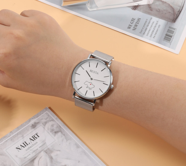 Годинник жіночий Besta Love UA Silver наручний годинник Besta #5389