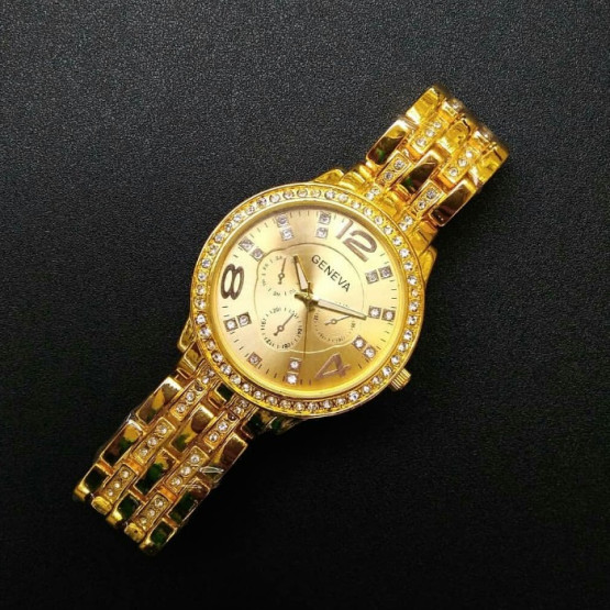 Годинник жіночий Geneva Gold наручний годинник Geneva #4417
