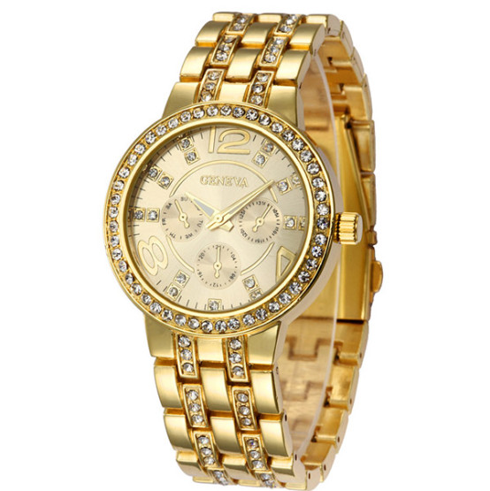 Годинник жіночий Geneva Gold наручний годинник Geneva