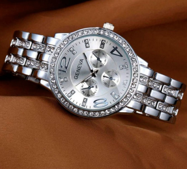 Годинник жіночий Geneva Silver наручний годинник Geneva #4400