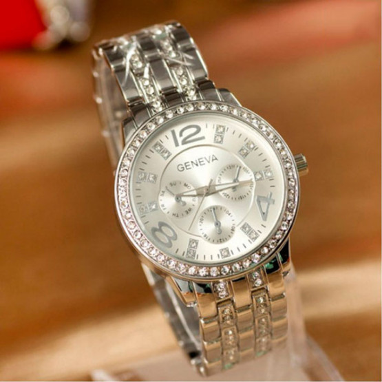 Годинник жіночий Geneva Silver наручний годинник Geneva #4393