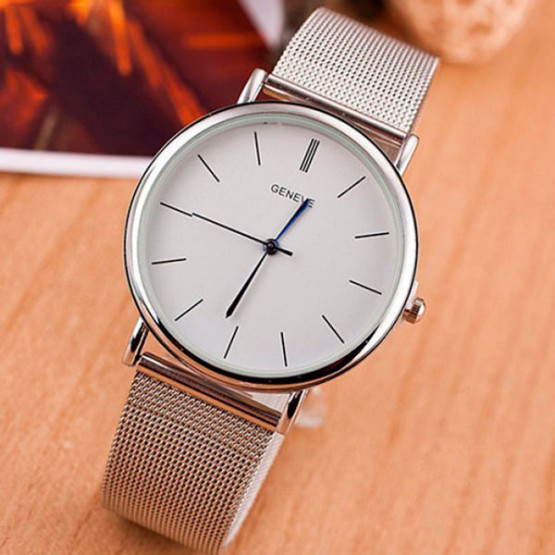 Годинник жіночий Geneva Steel Silver наручний годинник Geneva #4613