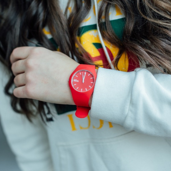 Годинник жіночий Skmei Rubber Red 9068R наручний годинник Skmei #4729
