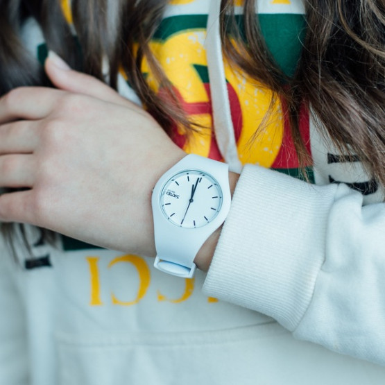Годинник жіночий Skmei Rubber White II 9068C наручний годинник Skmei #4500