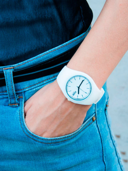 Годинник жіночий Skmei Rubber White II 9068C наручний годинник Skmei #4502