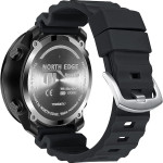 каучуковий ремінець для годинника north edge apache black ширина 24 мм