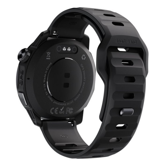 Каучуковий ремінець для годинника Xtrek Pro ширина 22 мм чорний