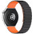 Каучуковий ремінець для годинника Orange/Black ширина 22 мм зі вставками