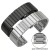 Металевий ремінець для годинника Centurion Black ширина 22 мм #14009