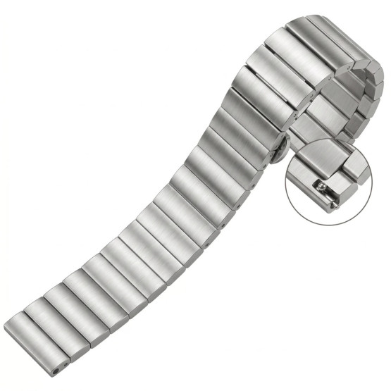 Металевий ремінець для годинника Centurion Silver ширина 20 мм