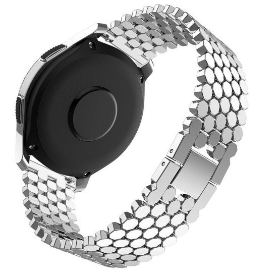 Металевий ремінець для годинника Honey Silver ширина 20 мм