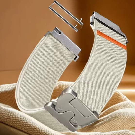 Нейлоновий ремінець для годинника Profi Grey ширина 20 мм сірий #11935