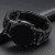 Тканинний ремінець для годинника Paracord Black ширина 24 мм чорний #12629