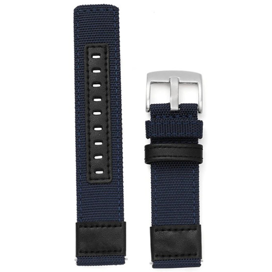 Нейлоновий ремінець для годинника Cordura Blue ширина 20 мм #12626