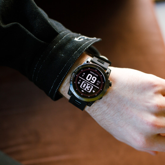 Смарт-годинник North Edge CrossFit GPS Black з компасом розумний годинник North Edge #6185