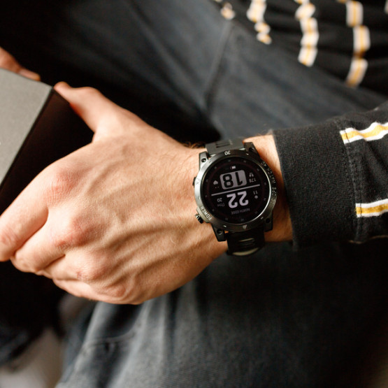 Смарт-годинник North Edge CrossFit GPS Black з компасом розумний годинник North Edge #6189
