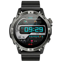 смарт-годинник north edge gps smart titan centurion black 2 ремінці