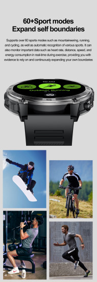 Смарт-годинник North Edge GPS Smart Titan з компасом розумний годинник North Edge #8399